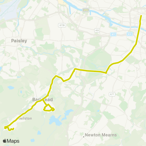 McGill's Bus Service Pavillion Theatre - Kingston Avenue map