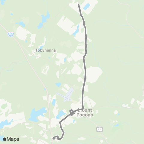 Pocono Pony Silver Route map