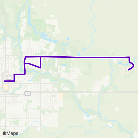 Mason City Transit Northeast map