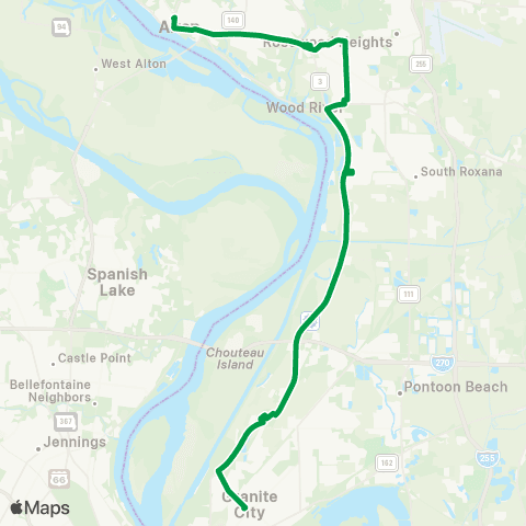 Madison County Transit 01 Riverbend map