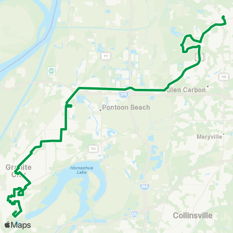 Madison County Transit 04 Madison - Edwardsville map