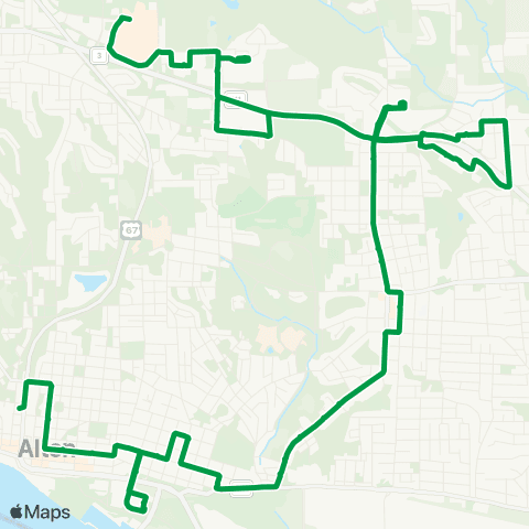 Madison County Transit 09 Washington Shuttle map