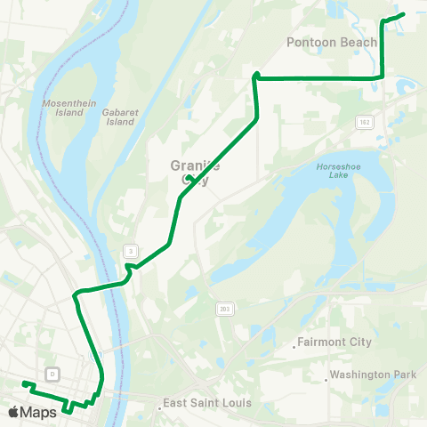 Madison County Transit 05 Tri-City Regional map