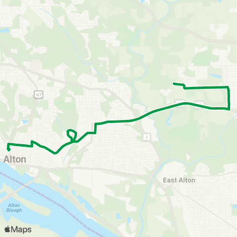 Madison County Transit 11 Brown Shuttle map