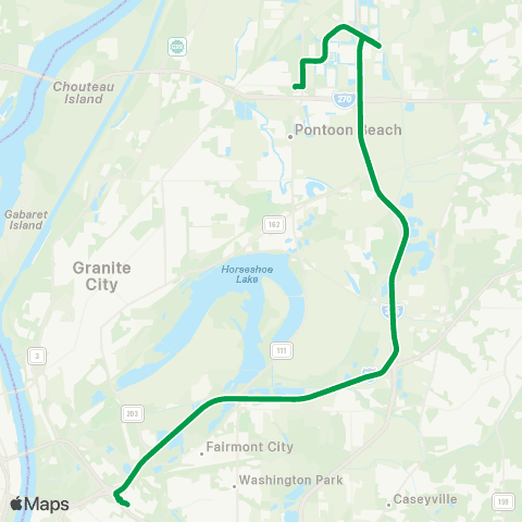 Madison County Transit 20 Gateway Commerce Center map