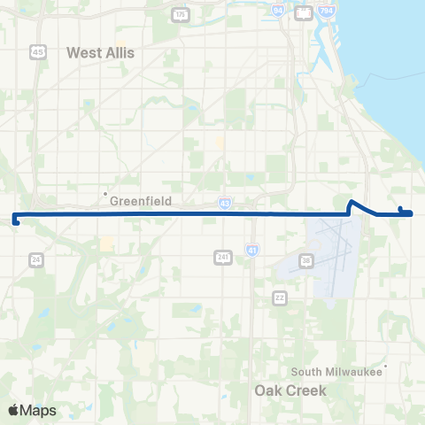 MCTS Layton Avenue map