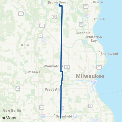 MCTS 60th Street map