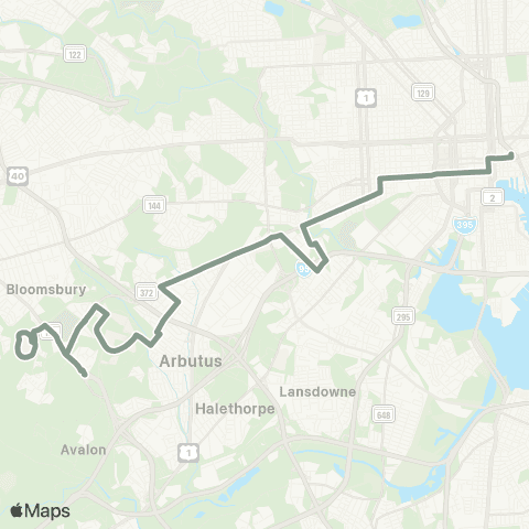 MDOT MTA CCBC - Downtown map