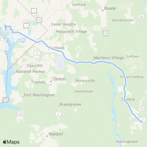 MTA Commuter Bus Sunderland / Dunkirk - DC map