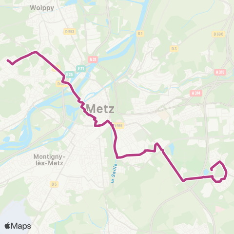 LE MET' Grange aux Bois - Plappeville / Devant les Ponts map