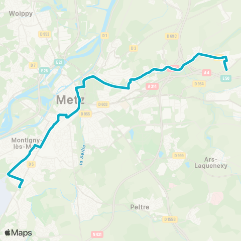 LE MET' Noisseville - Costes et Bellonte map