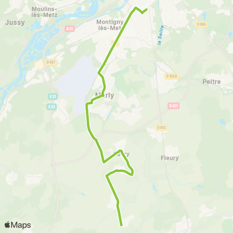LE MET' Pôle d'Echanges Multimodal (PEM) - Coin-s/-Seille map