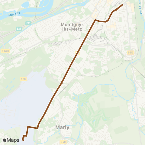 LE MET' Frescaty (Amazon) - Pôle d'Echanges Multimodal (PEM) map