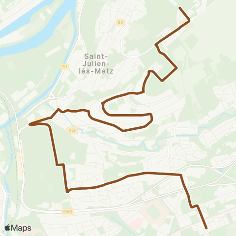 LE MET' Marche Borny - St-Julien-les-Metz map