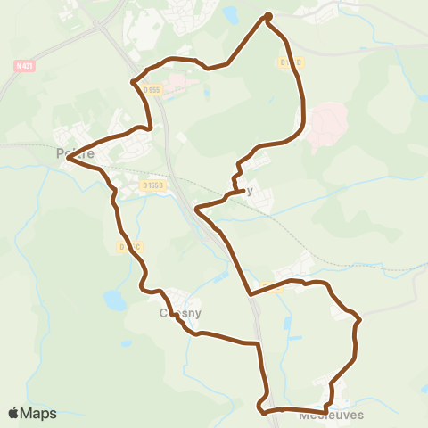 LE MET' Peltre > Mercy > Jury > MCleuves > Chesny > Peltre map