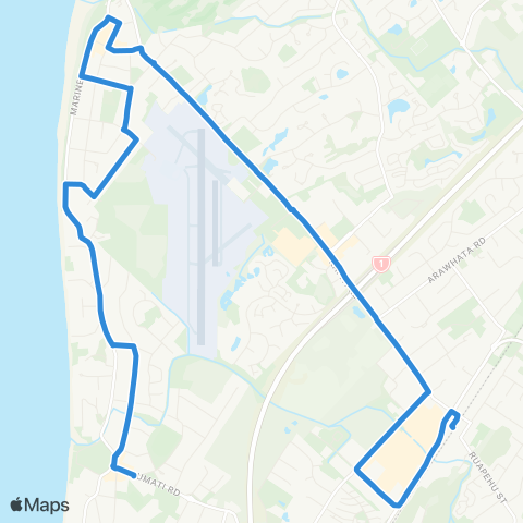 Metlink Raumati Bch - Paraparaumu Bch - Paraparaumu map