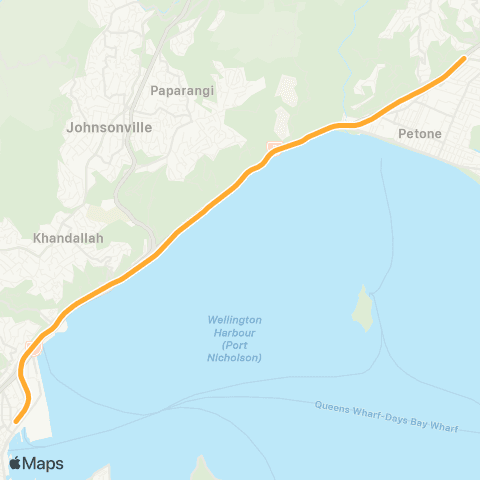 Metlink Melling Line (Melling - Wellington) map