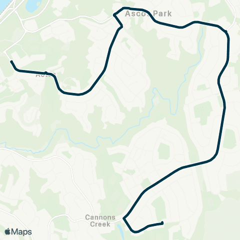 Metlink Cannons Creek - Aotea College map