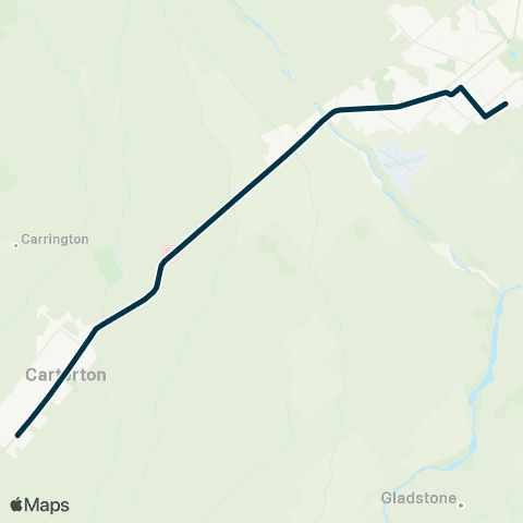 Metlink Carterton - Chanel & Makoura Colleges map