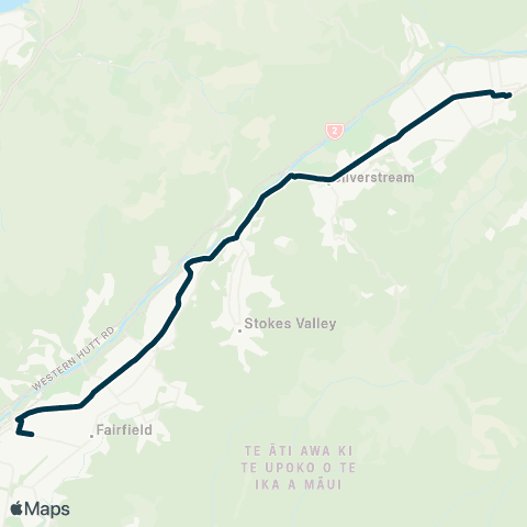 Metlink Upper Hutt - St Oran's Coll - Chilton St James Sch map