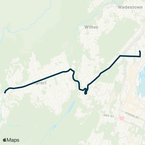 Metlink Wellington Girls' College - Karori map