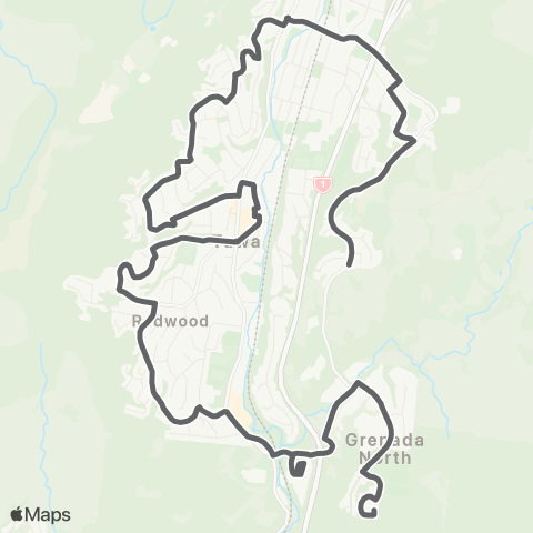 Metlink Greenacres - Tawa - Grenada North map