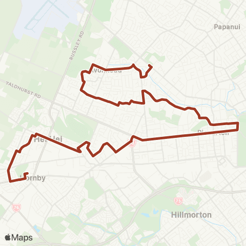 Metro Christchurch Hei Hei / Avonhead map