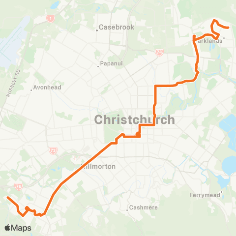 Metro Christchurch Halswell / Queenspark map
