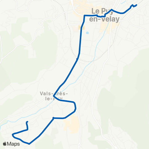 Mobilité-en-Velay Vals Chemin d'Eycenac par Michelet map