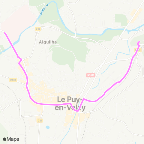 Mobilité-en-Velay Parking Montredon-les Patios du Velay map