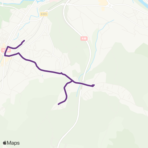 Mobilité-en-Velay Mons / ours par la Vague map