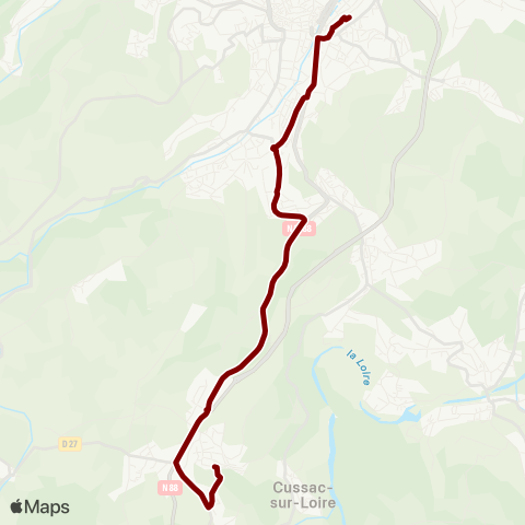 Mobilité-en-Velay Malpas / Riou par Val Vert et Chirel map