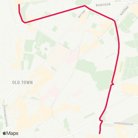 Mestská hromadná doprava posilnená 61 cez školský rok map