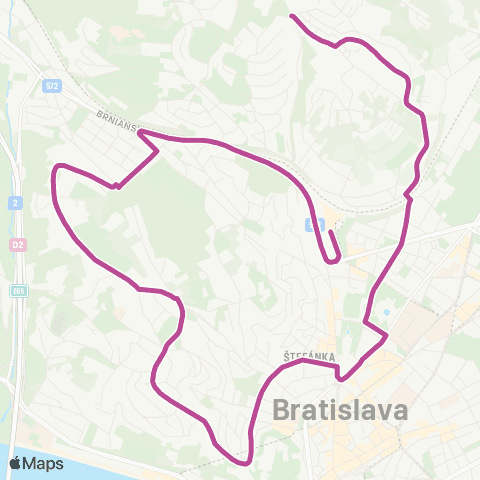 Mestská hromadná doprava  map
