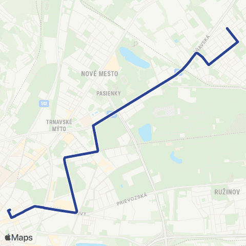 Mestská hromadná doprava predĺženie PD RŠ map
