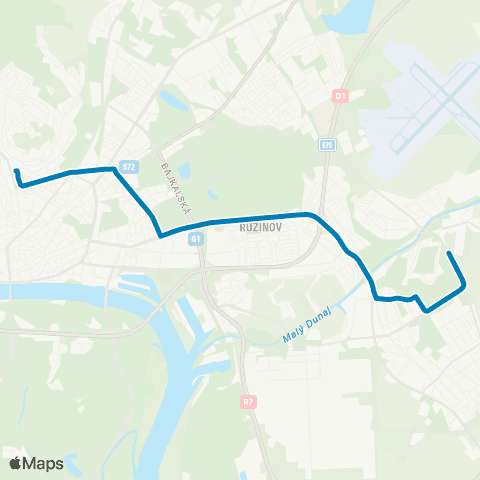 Mestská hromadná doprava  map