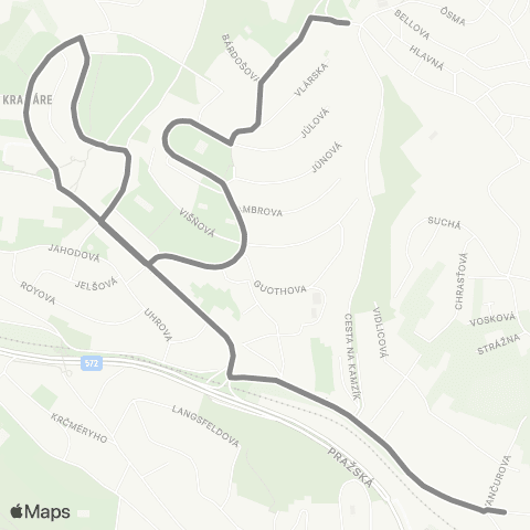 Mestská hromadná doprava  map