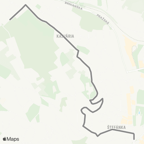 Mestská hromadná doprava výluka Kozia ulica map