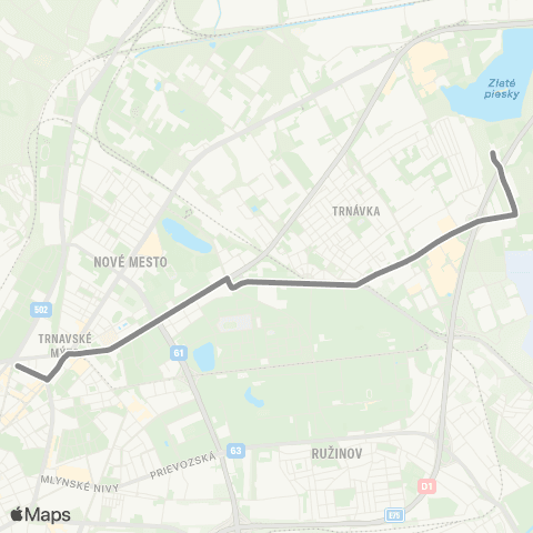Mestská hromadná doprava  map