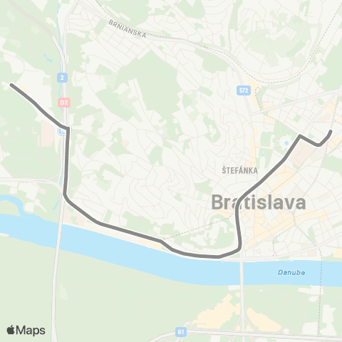 Mestská hromadná doprava  map
