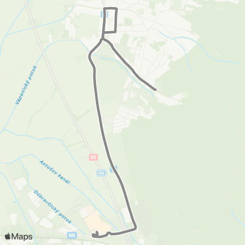 Mestská hromadná doprava  map