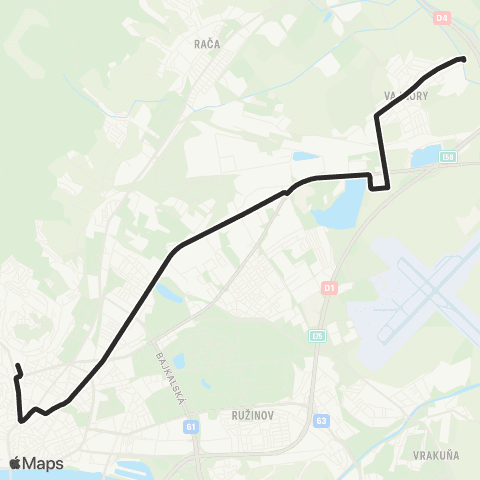 Mestská hromadná doprava  map