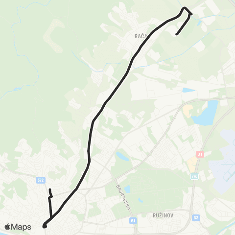 Mestská hromadná doprava  map