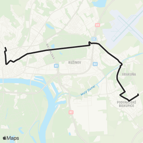 Mestská hromadná doprava  map