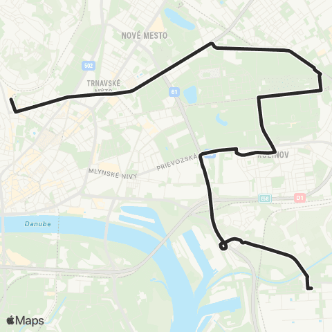 Mestská hromadná doprava platné aj 28.3.-30.6.2026 map