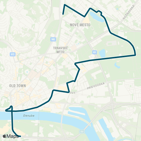 Mestská hromadná doprava nové chrono map