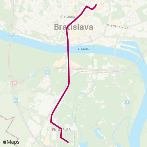 Mestská hromadná doprava  map