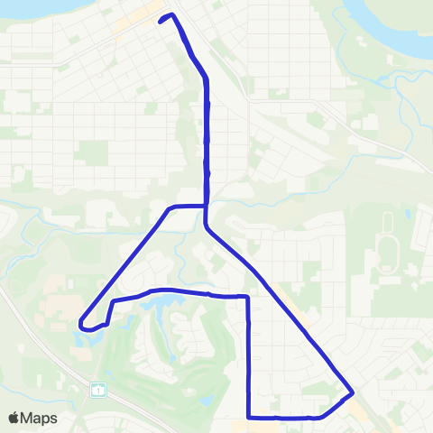 Medicine Hat Transit Southview - College map