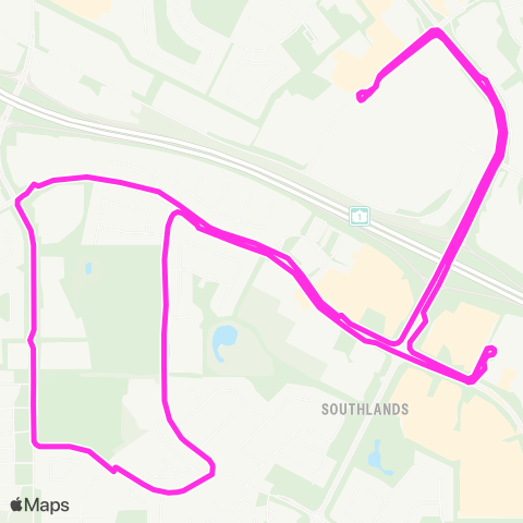 Medicine Hat Transit Southlands map