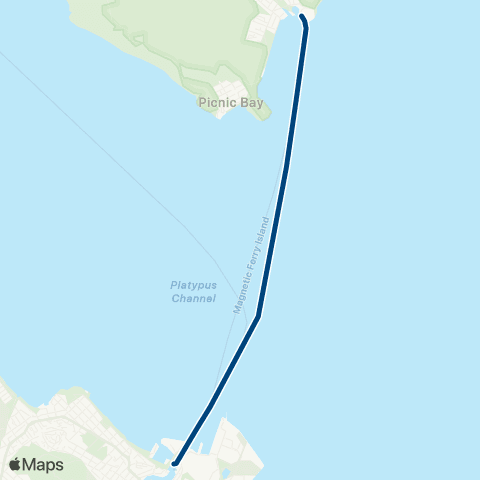Translink Magnetic Island Ferry Magnetic Island Ferry map